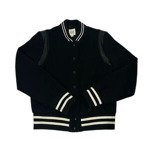 Gap Varsity Jacket w/ Lamb leather detail